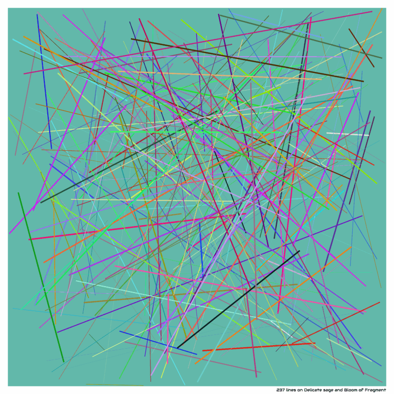 237 lines on Delicate sage and Bloom of Fragment
