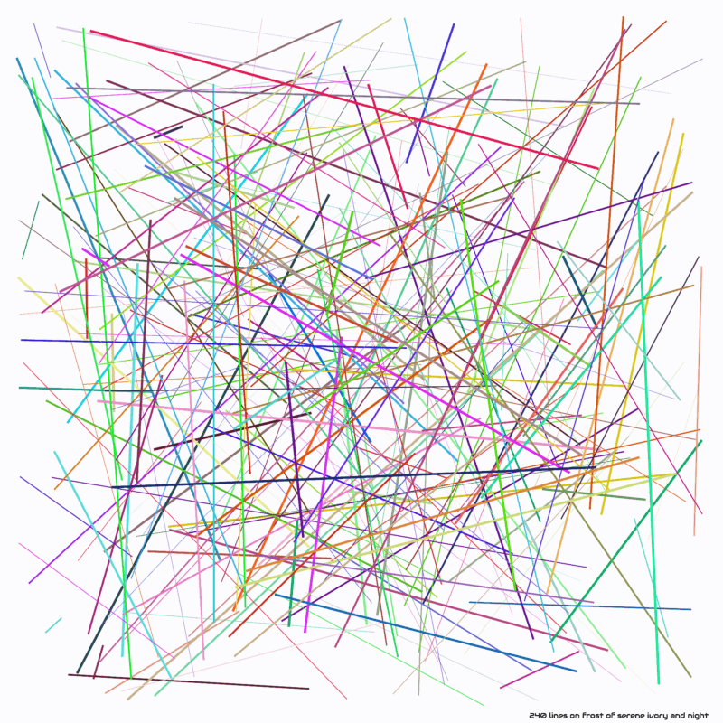 240 lines on frost of serene ivory and night