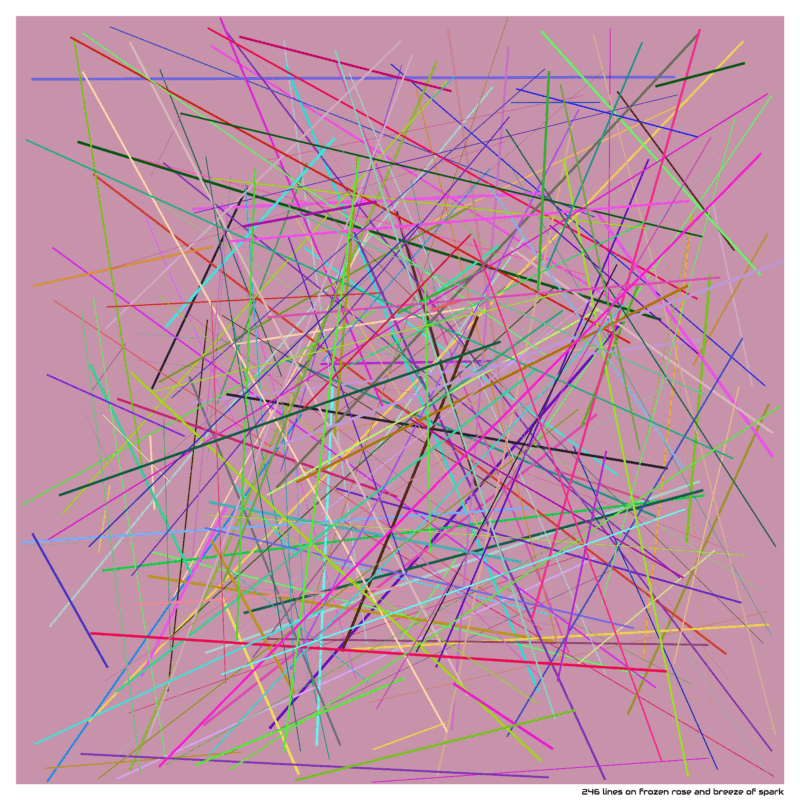 246 lines on frozen rose and breeze of spark