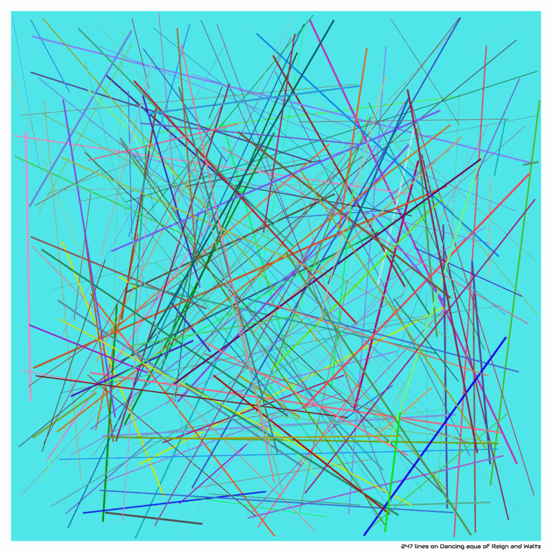 247 lines on Dancing aqua of Reign and Waltz