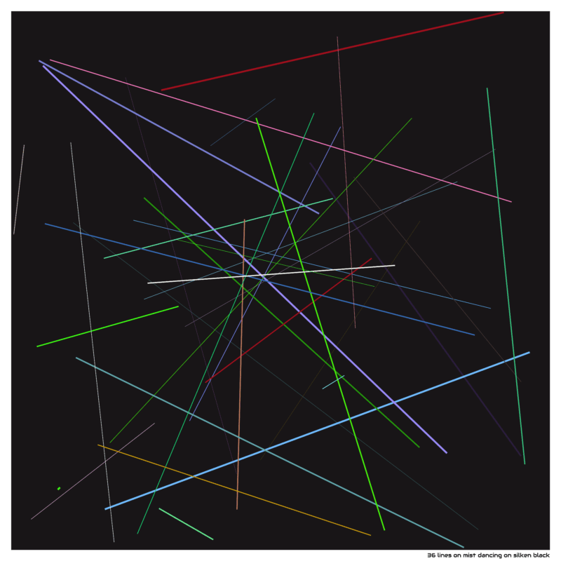 36 lines on mist dancing on silken black