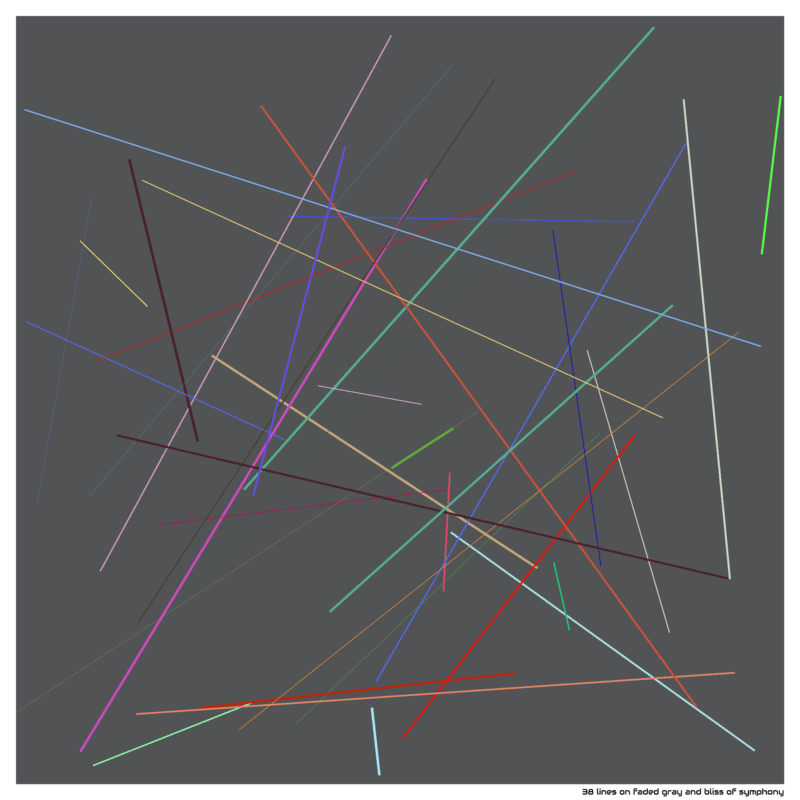 38 lines on faded gray and bliss of symphony