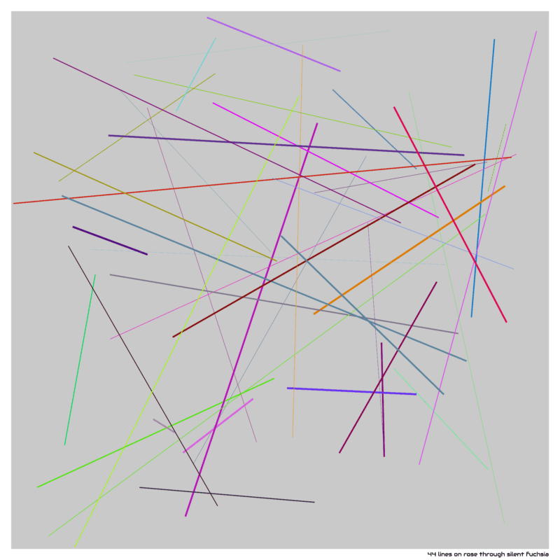 44 lines on rose through silent fuchsia
