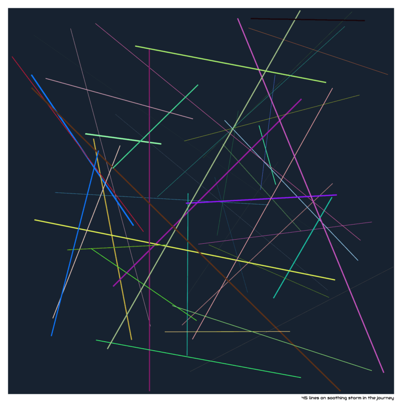 45 lines on soothing storm in the journey