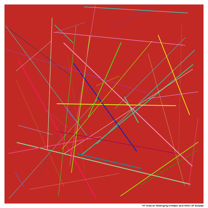 47 lines on Emerging crimson and Whirl of Eclipse
