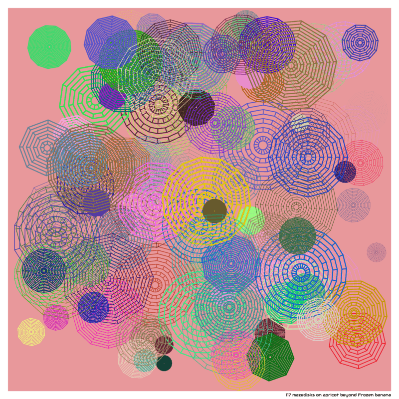 117 mazedisks on apricot beyond Frozen banana