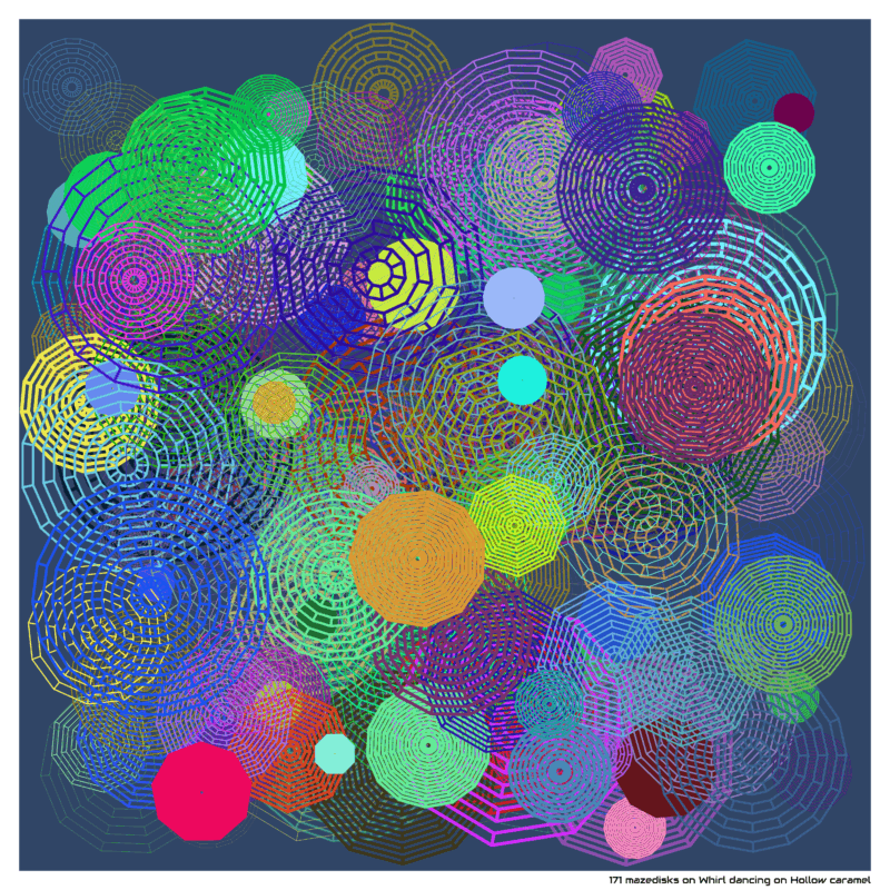 171 mazedisks on Whirl dancing on Hollow caramel