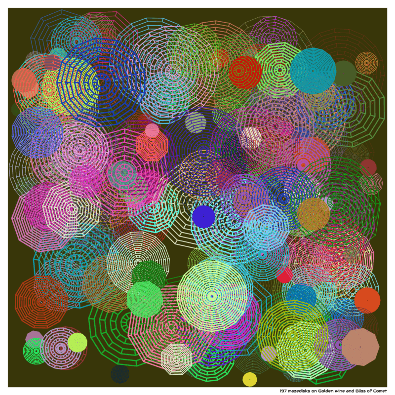 197 mazedisks on Golden wine and Bliss of Comet