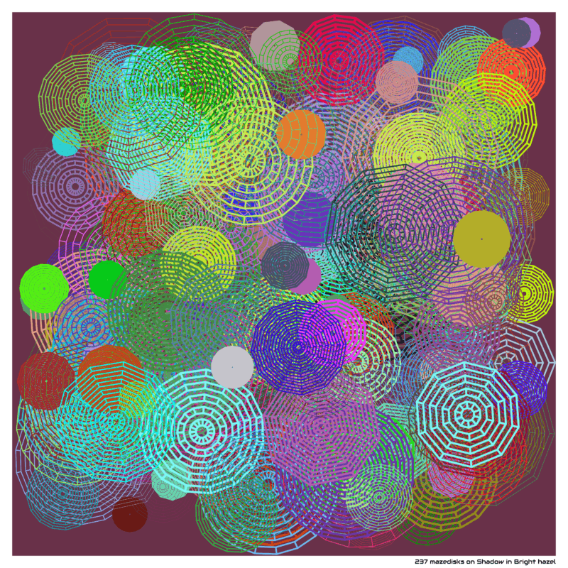 237 mazedisks on Shadow in Bright hazel