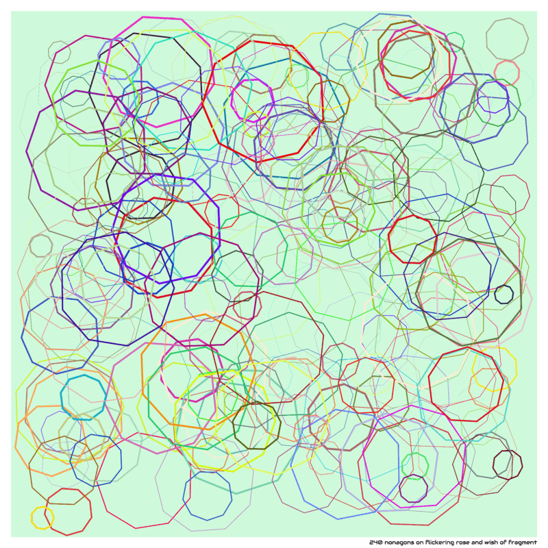 240 nonagons on flickering rose and wish of fragment