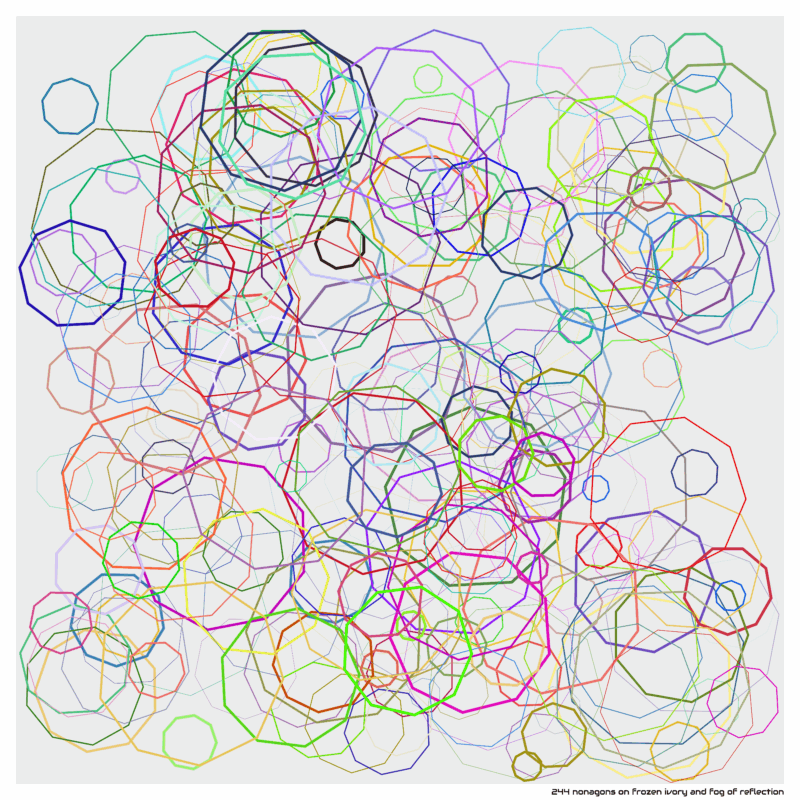 244 nonagons on frozen ivory and fog of reflection