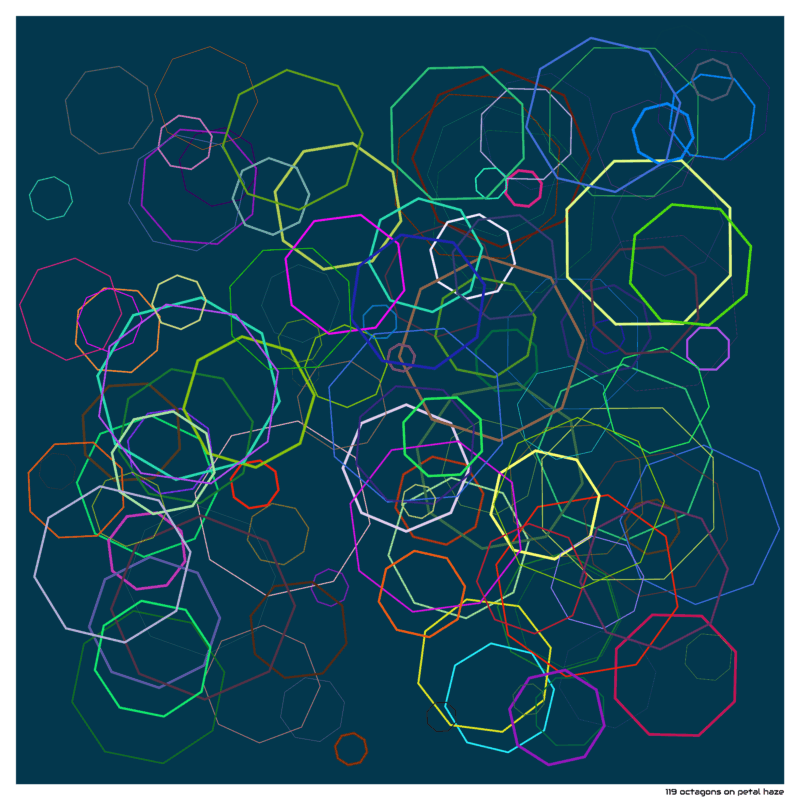 119 octagons on petal haze