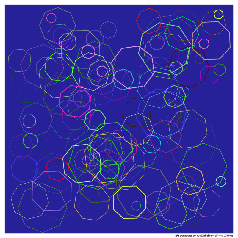 124 octagons on Chilled silver of the Chorus