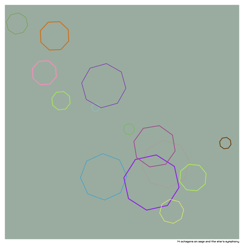 14 octagons on sage and the star’s symphony