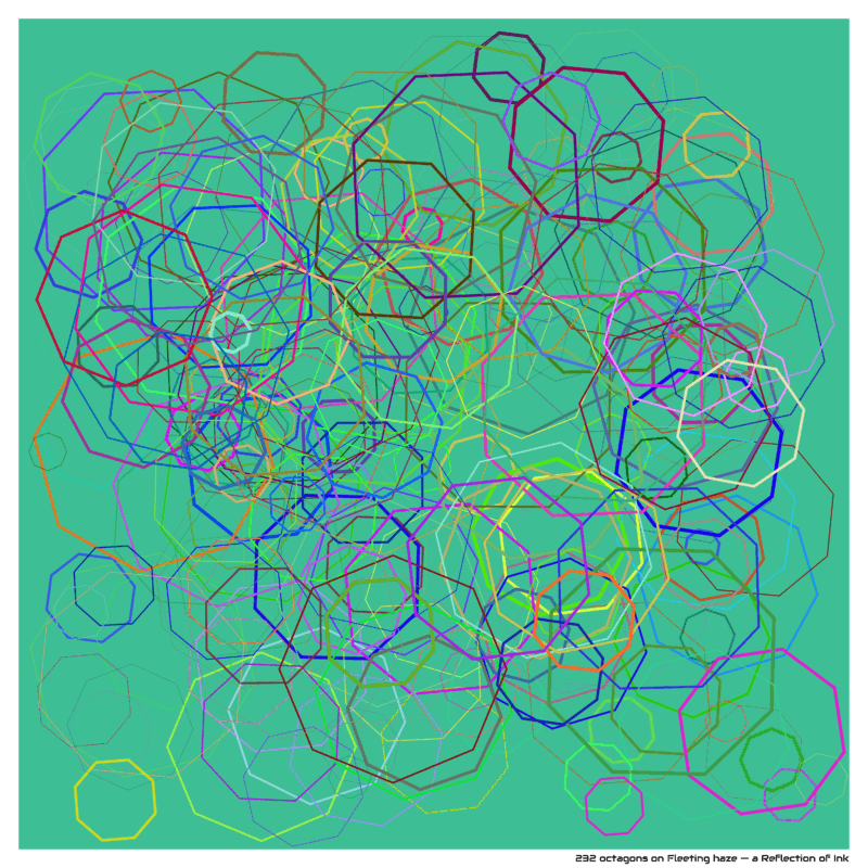 232 octagons on Fleeting haze — a Reflection of Ink