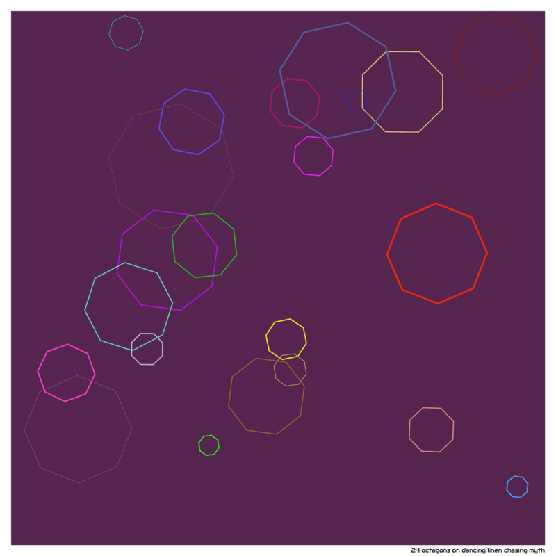 24 octagons on dancing linen chasing myth