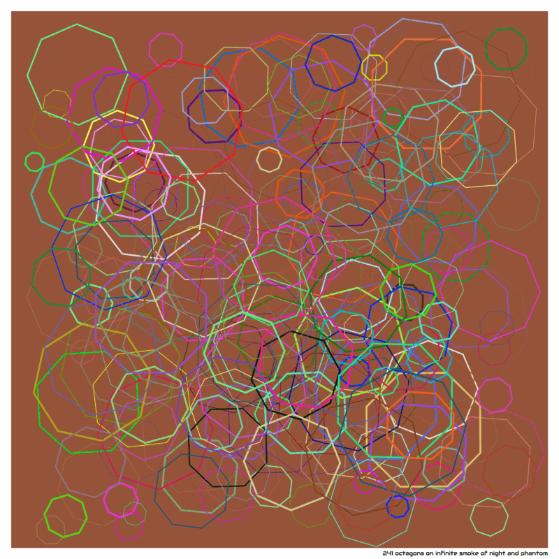 241 octagons on infinite smoke of night and phantom