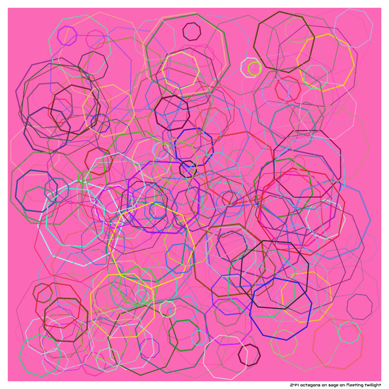 244 octagons on sage on fleeting twilight