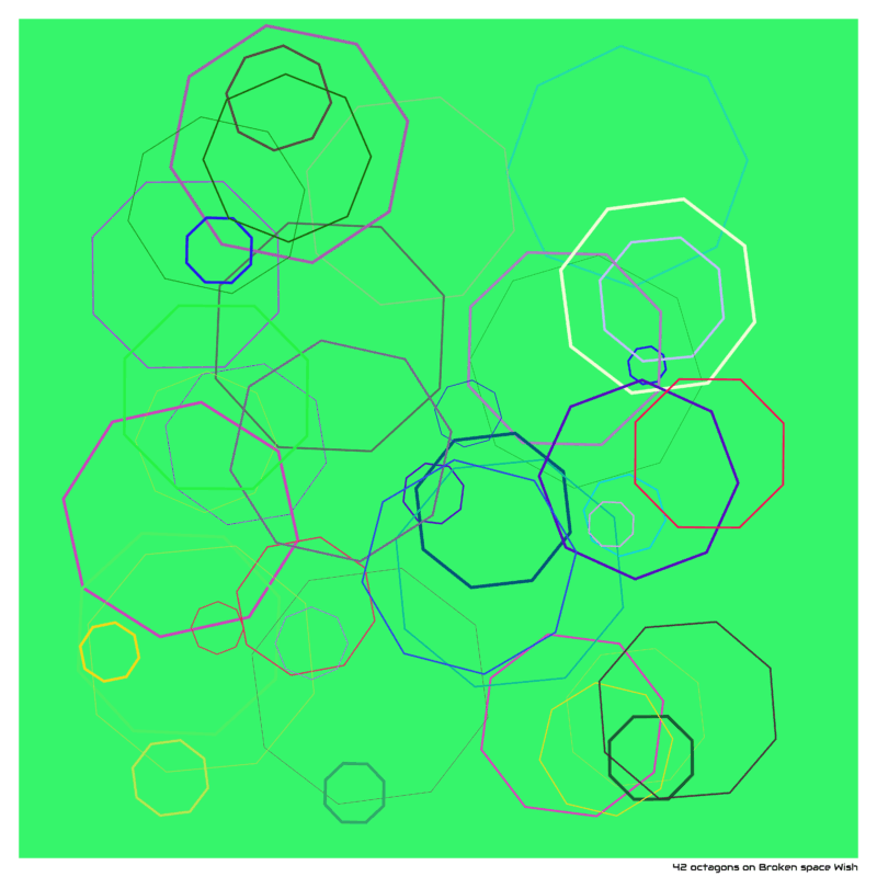 42 octagons on Broken space Wish