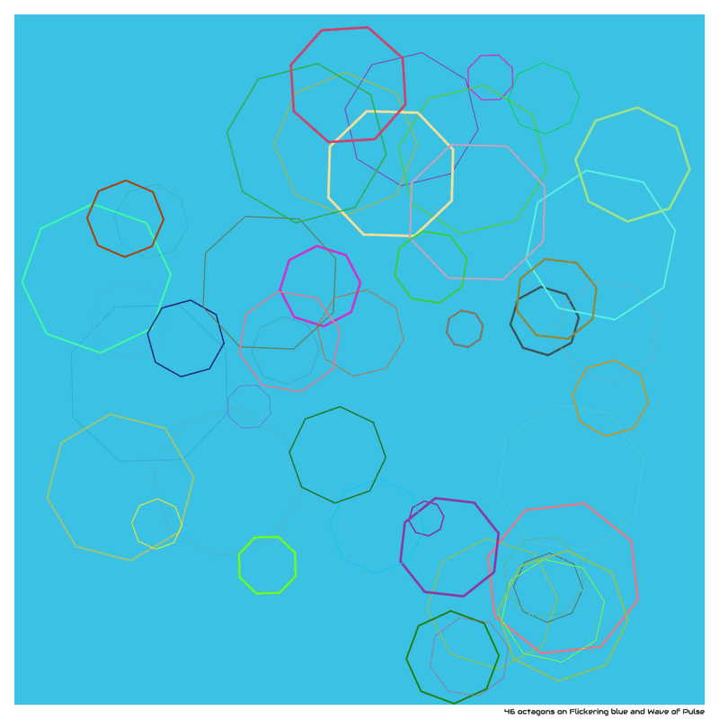 46 octagons on Flickering blue and Wave of Pulse