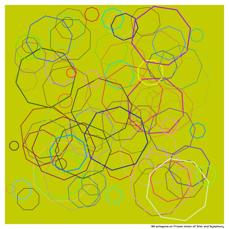 99 octagons on Frozen lemon of Star and Symphony