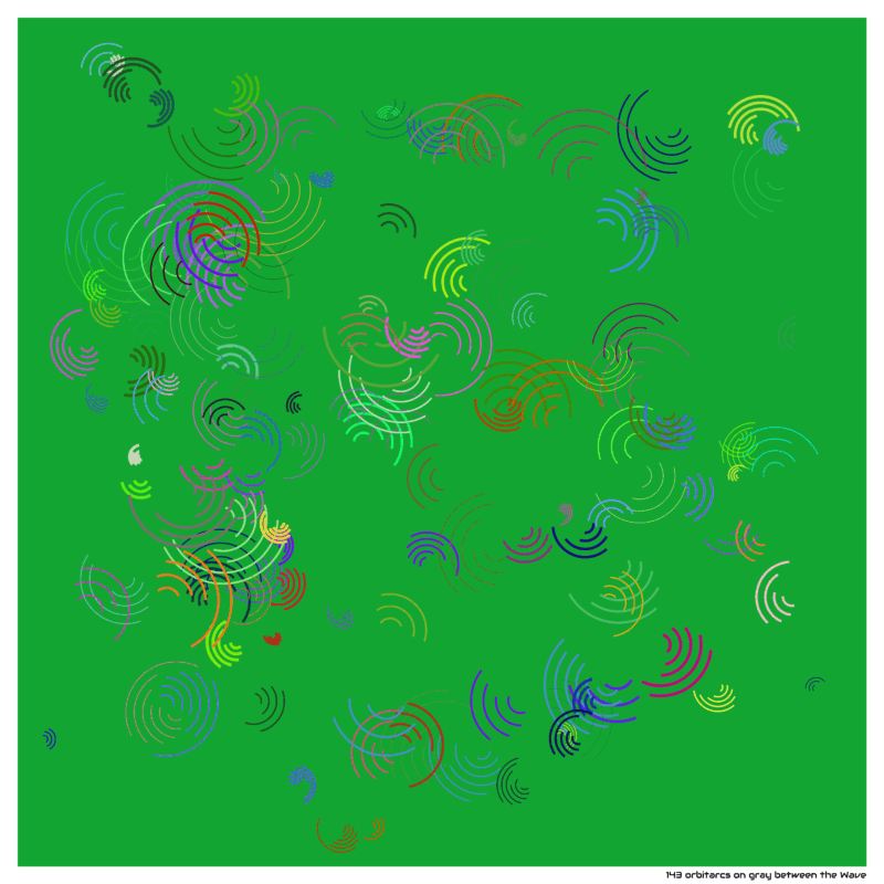 143 orbitarcs on gray between the Wave
