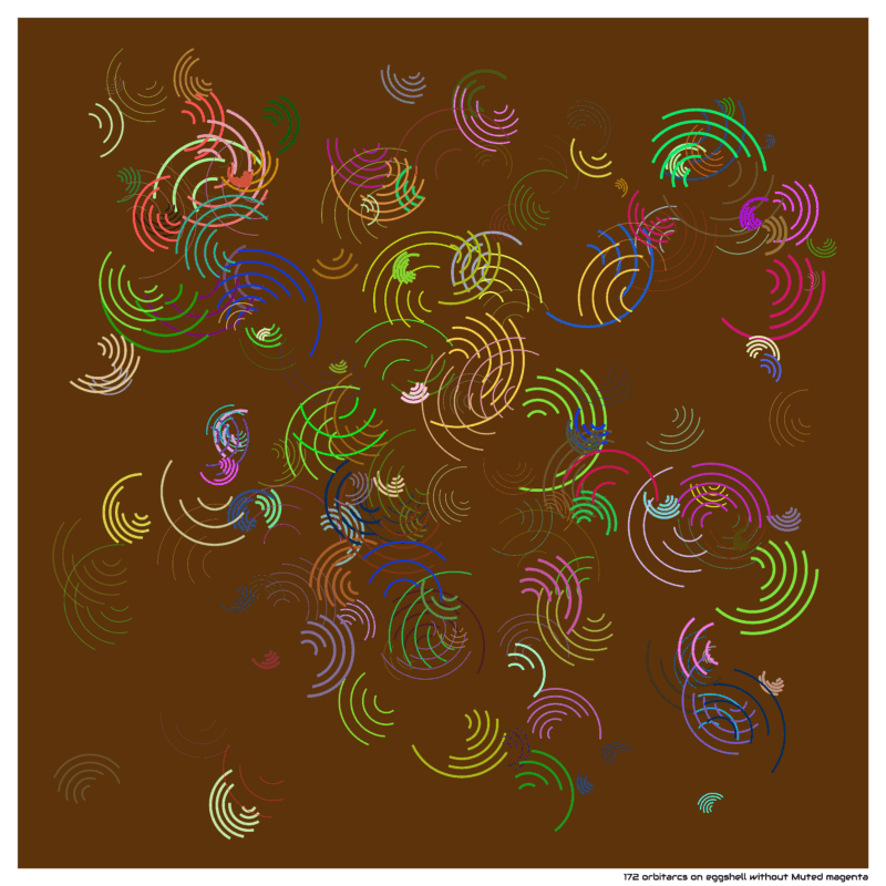 172 orbitarcs on eggshell without Muted magenta