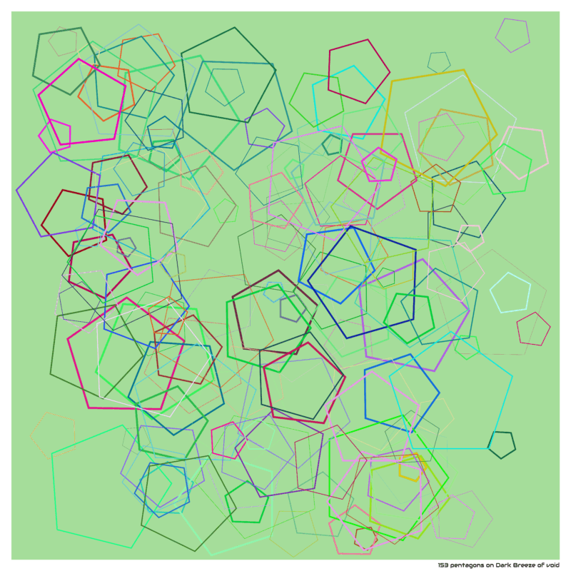 153 pentagons on Dark Breeze of void