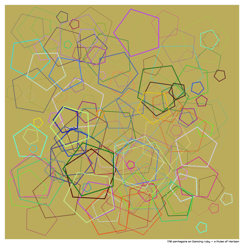 170 pentagons on Dancing ruby — a Pulse of Horizon