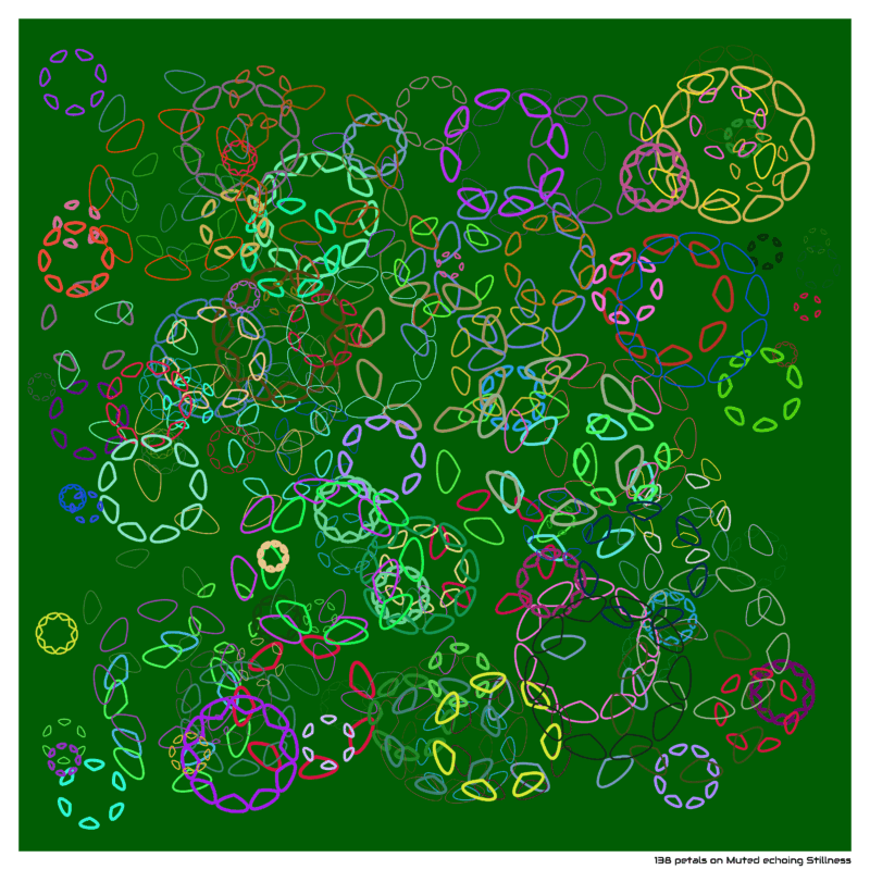 138 petals on Muted echoing Stillness