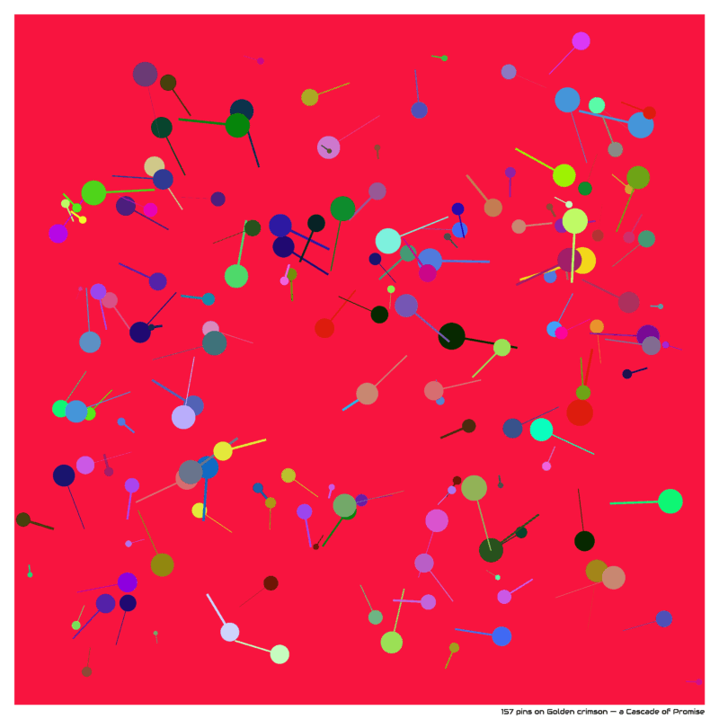 157 pins on Golden crimson — a Cascade of Promise