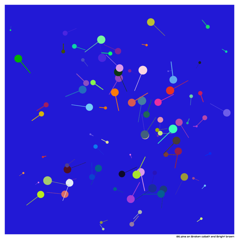 86 pins on Broken cobalt and Bright brown