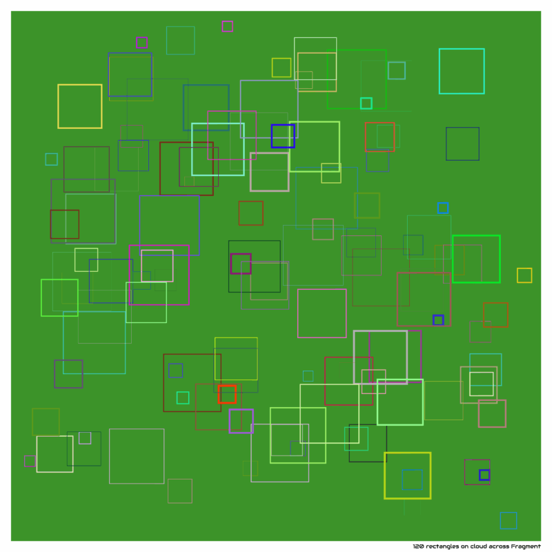 120 rectangles on cloud across Fragment