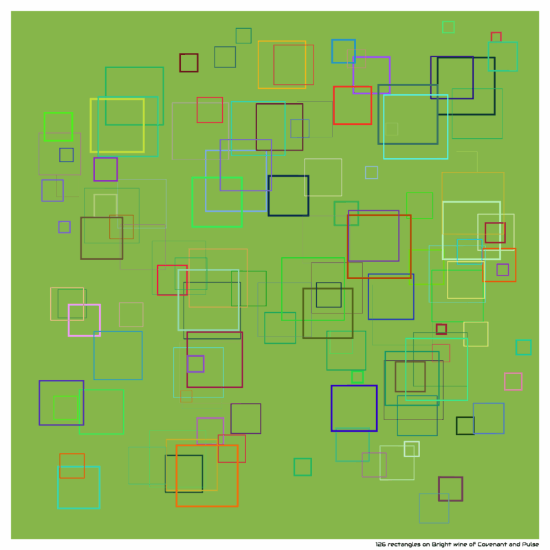 126 rectangles on Bright wine of Covenant and Pulse