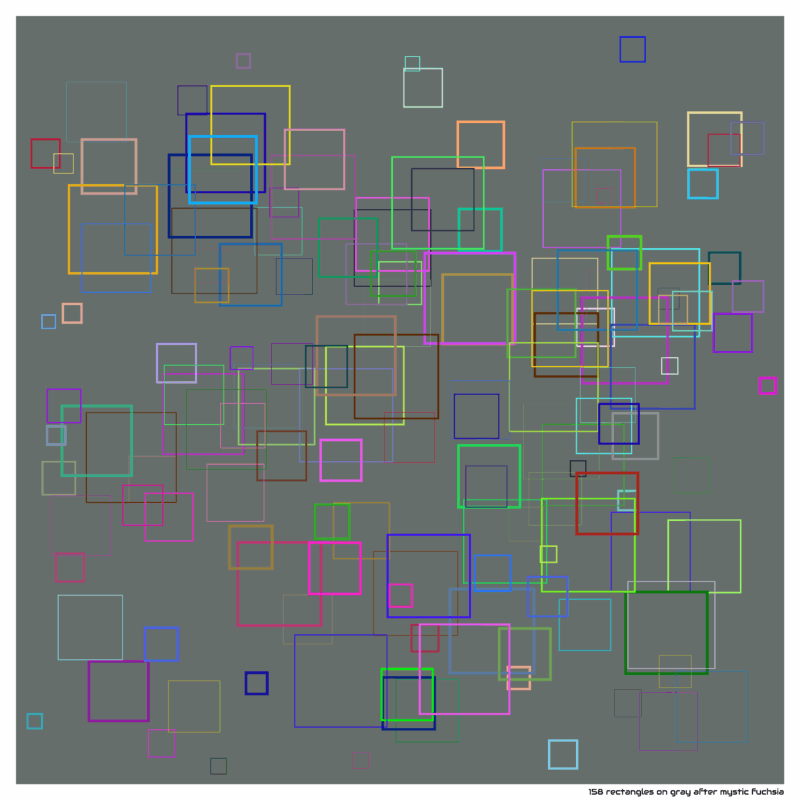 158 rectangles on gray after mystic fuchsia