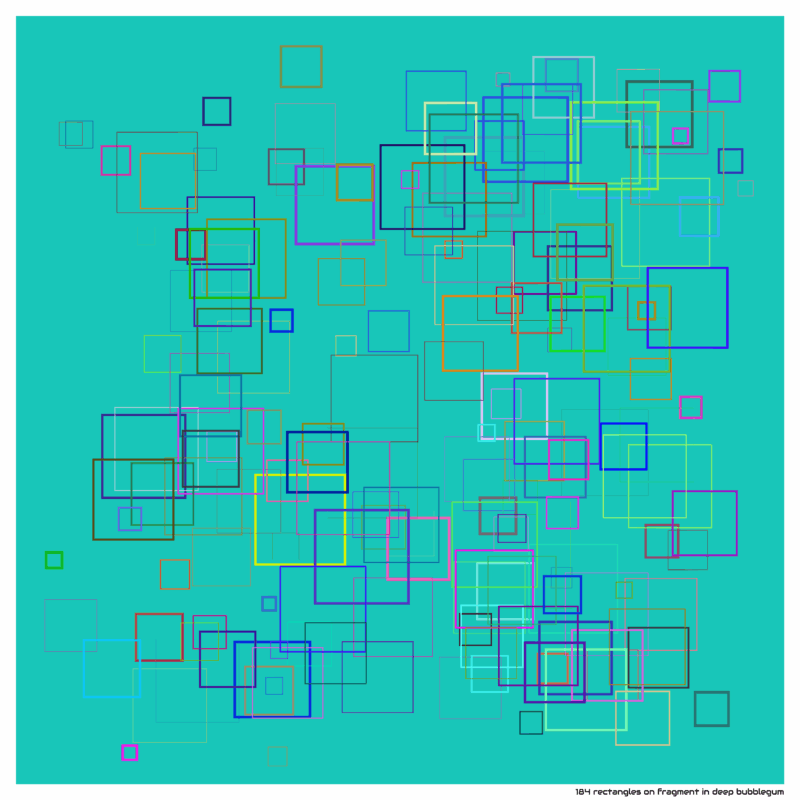 184 rectangles on fragment in deep bubblegum
