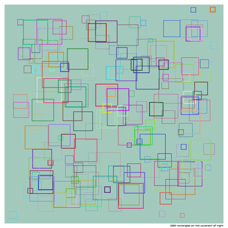 209 rectangles on rich covenant of night