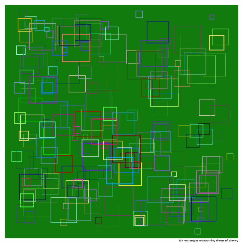 217 rectangles on soothing dream of cherry