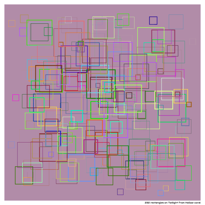 232 rectangles on Twilight from Hollow coral