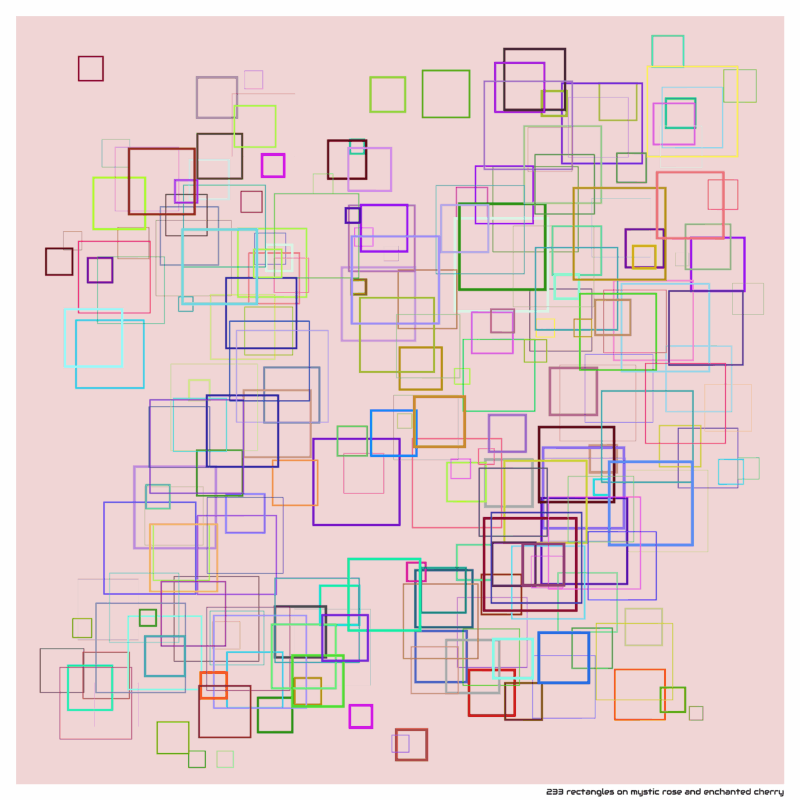 233 rectangles on mystic rose and enchanted cherry