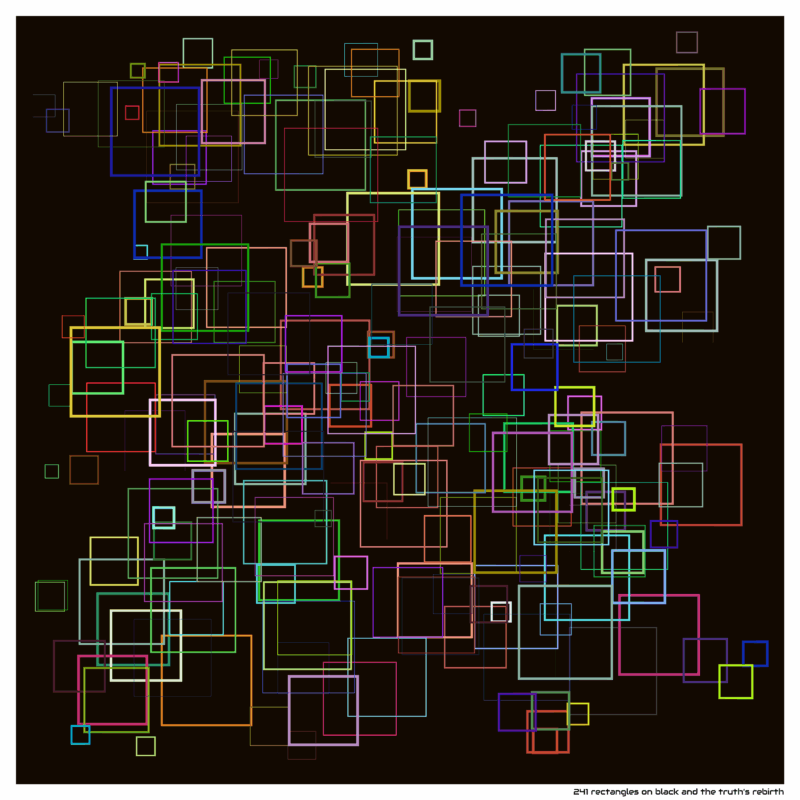 241 rectangles on black and the truth’s rebirth