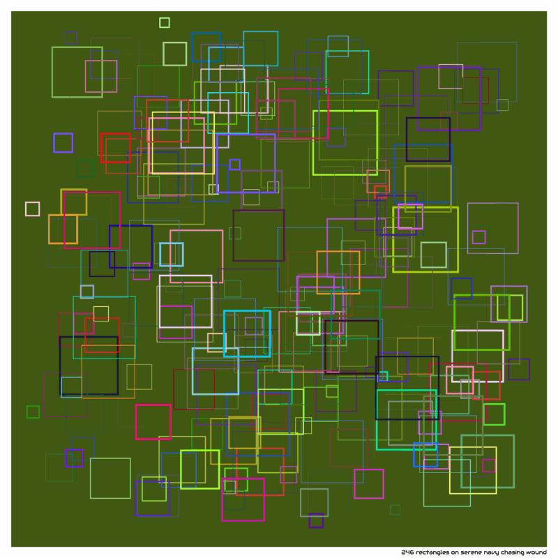246 rectangles on serene navy chasing wound