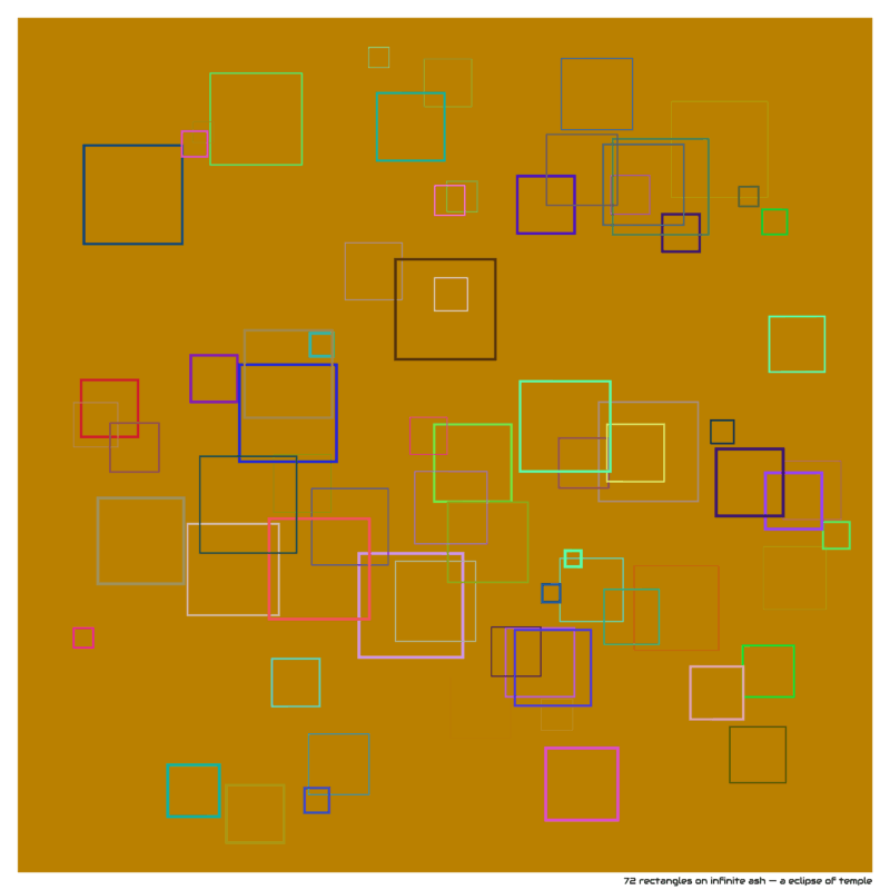72 rectangles on infinite ash — a eclipse of temple