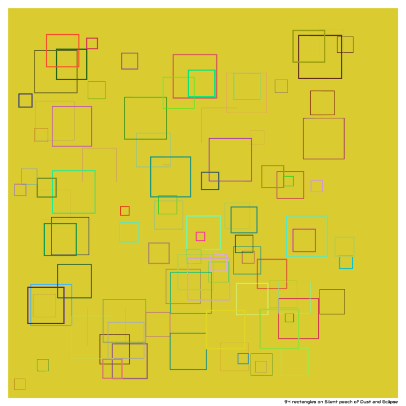 94 rectangles on Silent peach of Dust and Eclipse