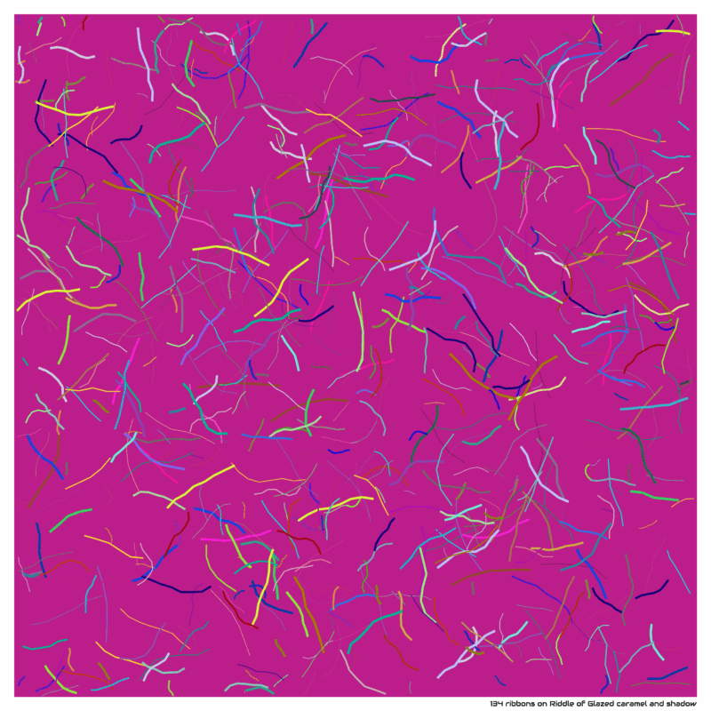134 ribbons on Riddle of Glazed caramel and shadow