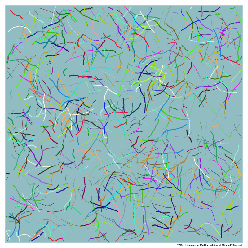 170 ribbons on Dull khaki and Silk of Secret