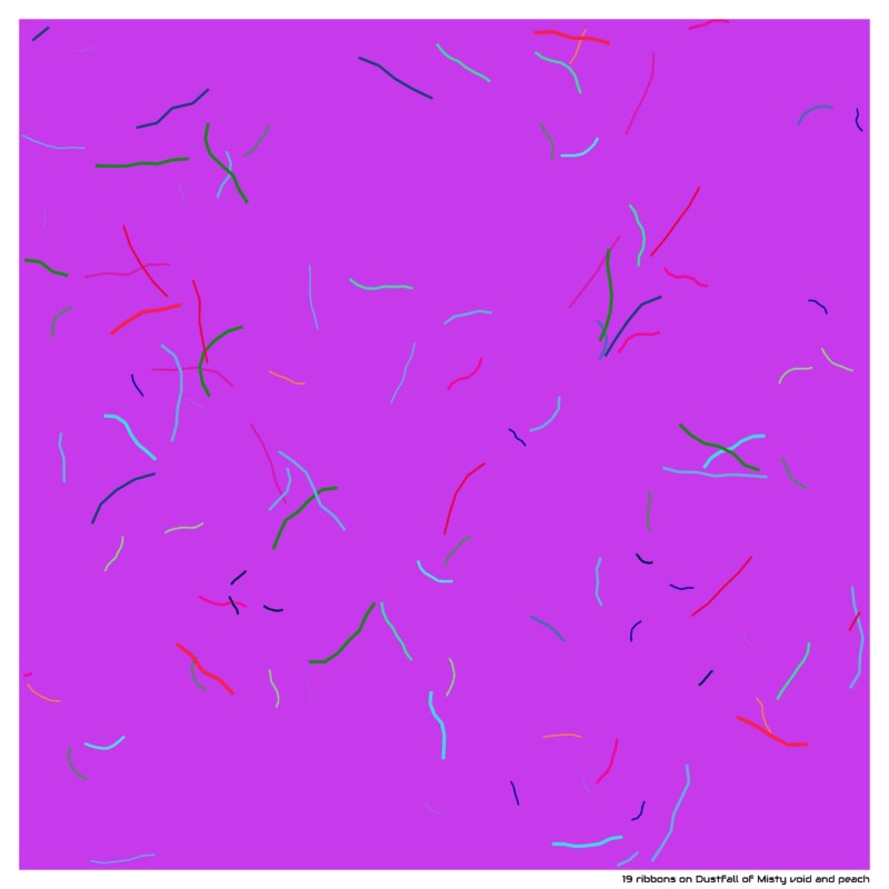 19 ribbons on Dustfall of Misty void and peach