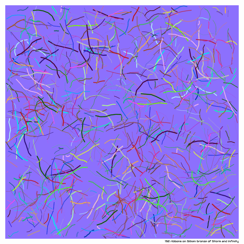 192 ribbons on Silken bronze of Storm and Infinity