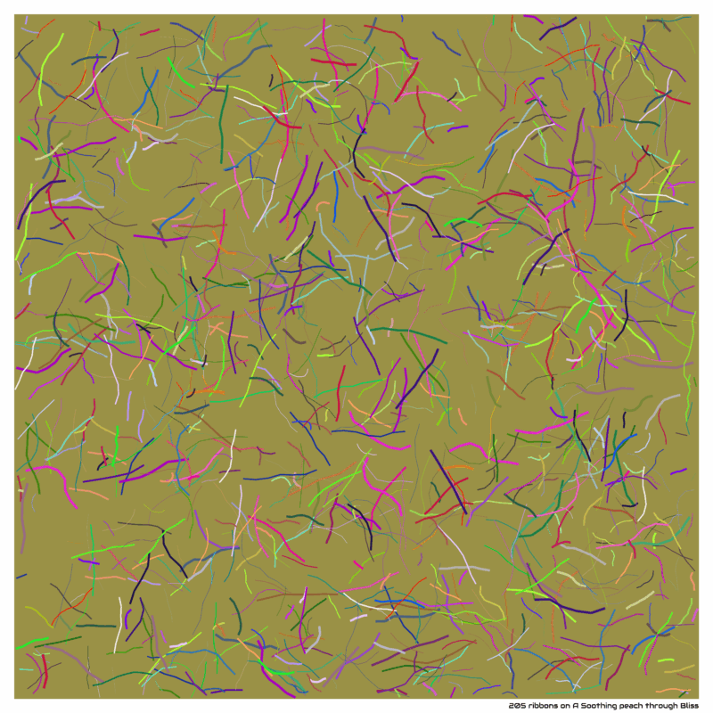 205 ribbons on A Soothing peach through Bliss