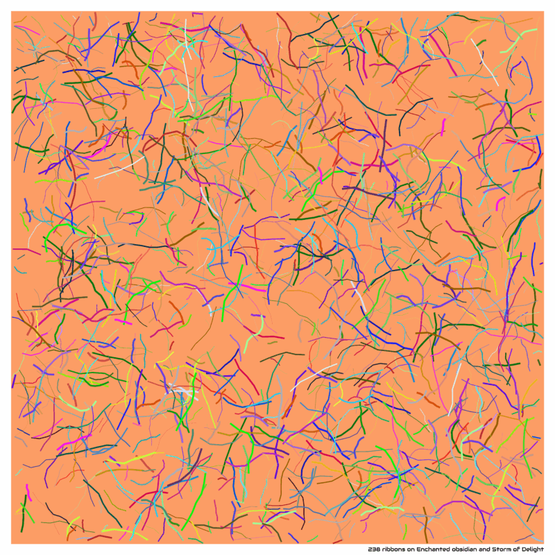 238 ribbons on Enchanted obsidian and Storm of Delight